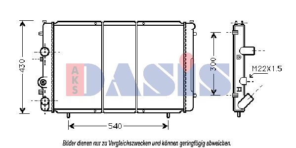 AKS DASIS Radiaator,mootorijahutus 181640N